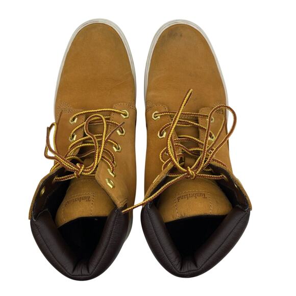 Timberland Women's Londyn Warm Lined Combat Boot Wheat Nubuck Us Size 7.5 - Picture 9 of 16